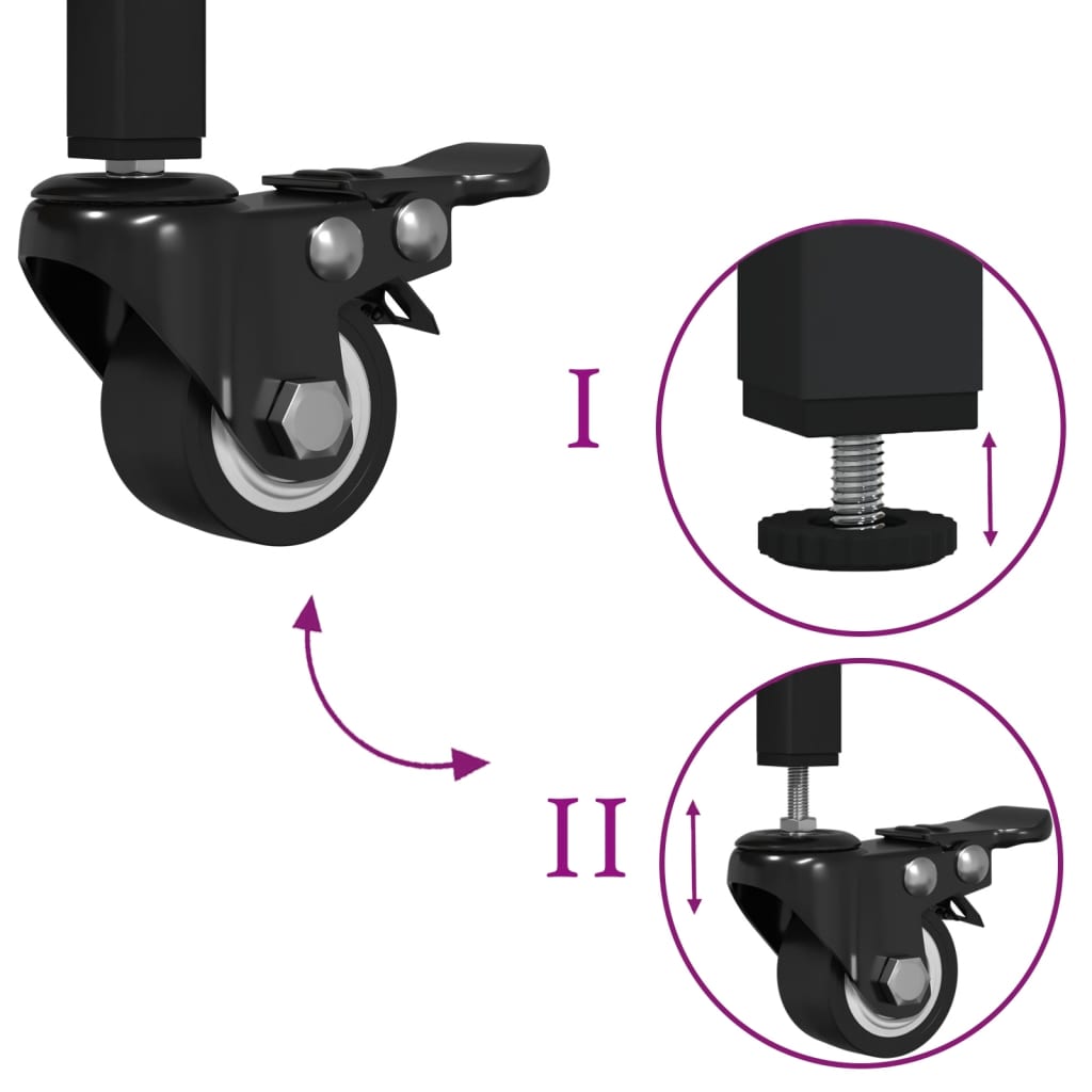 Kuchyňský Vozík 81,5 X 41 X 92,5 Cm Kompozitní Dřevo