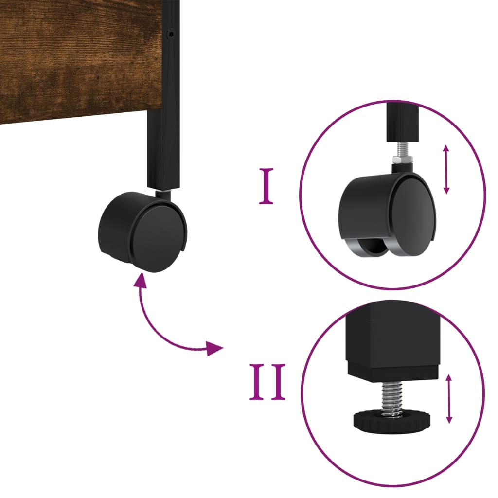 Kuchyňský Vozík 50 X 30 X 70 Cm Kompozitní Dřevo