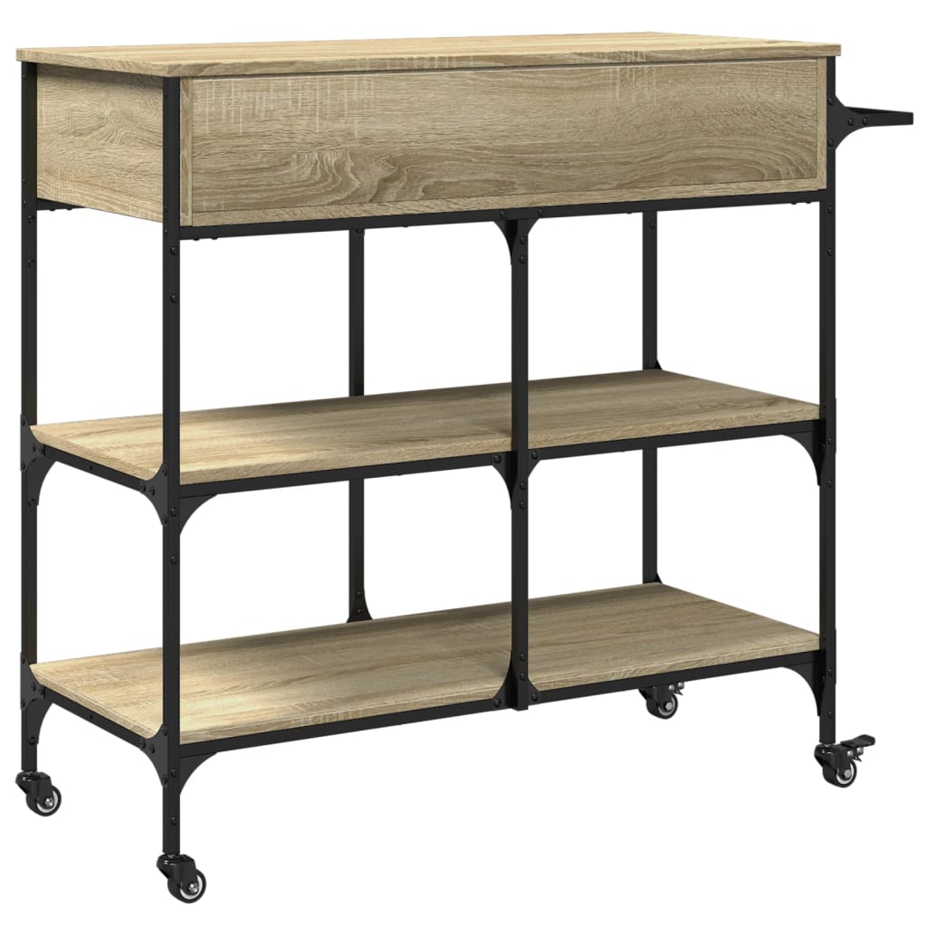 Kuchyňský Vozík 105 X 42 X 95 Cm Kompozitní Dřevo