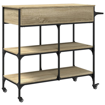 Kuchyňský Vozík 105 X 42 X 95 Cm Kompozitní Dřevo