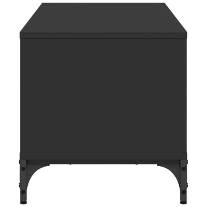 Tv Stolek Černý 102X40X41 Cm Kompozit A Práškově Lakovaná Ocel