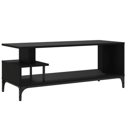 Tv Stolek Černý 102X40X41 Cm Kompozit A Práškově Lakovaná Ocel