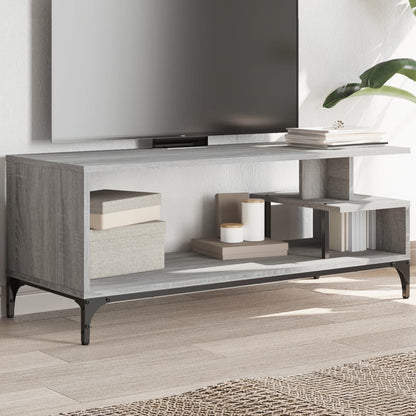 Tv Stolek Černý 102X40X41 Cm Kompozit A Práškově Lakovaná Ocel