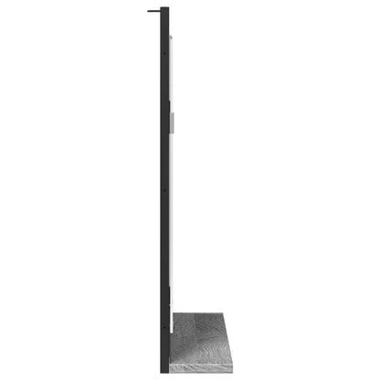Koupelnové Zrcadlo S Poličkou Šedé Sonoma 50X12X60 Cm Kompozit