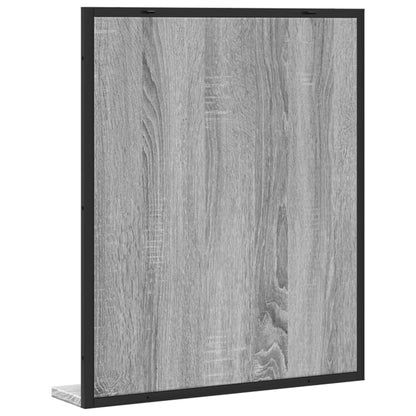 Koupelnové Zrcadlo S Poličkou Šedé Sonoma 50X12X60 Cm Kompozit