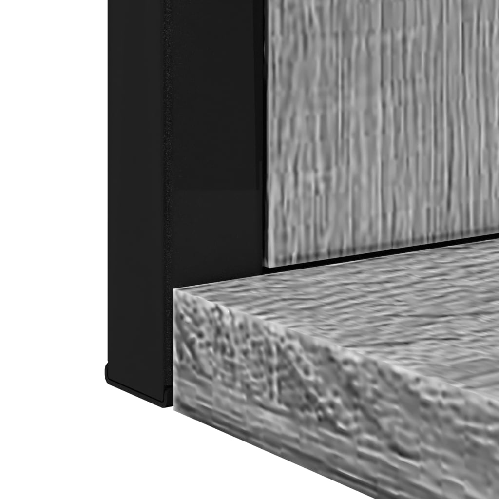Koupelnové Zrcadlo S Poličkou Šedé Sonoma 50X12X60 Cm Kompozit