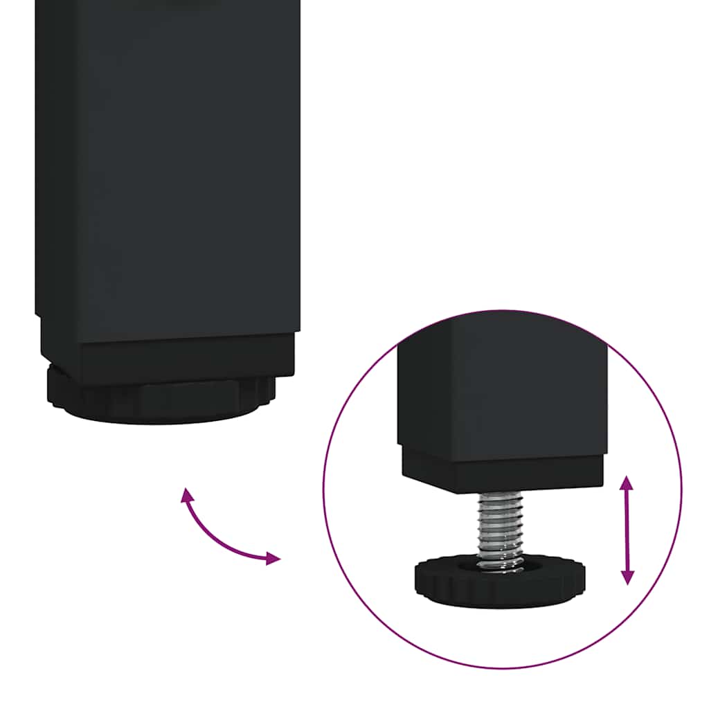 Koupelnová Skříňka Pod Umyvadlo Černá Kompozit