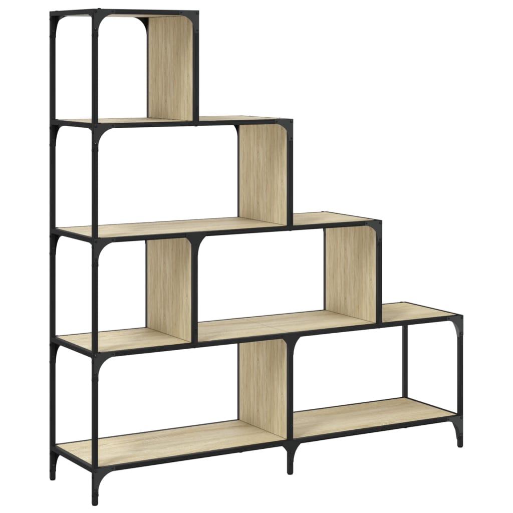 Knihovna Se 4 Schody Dub Sonoma 139 X 33,5 X 149 Cm Kompozit