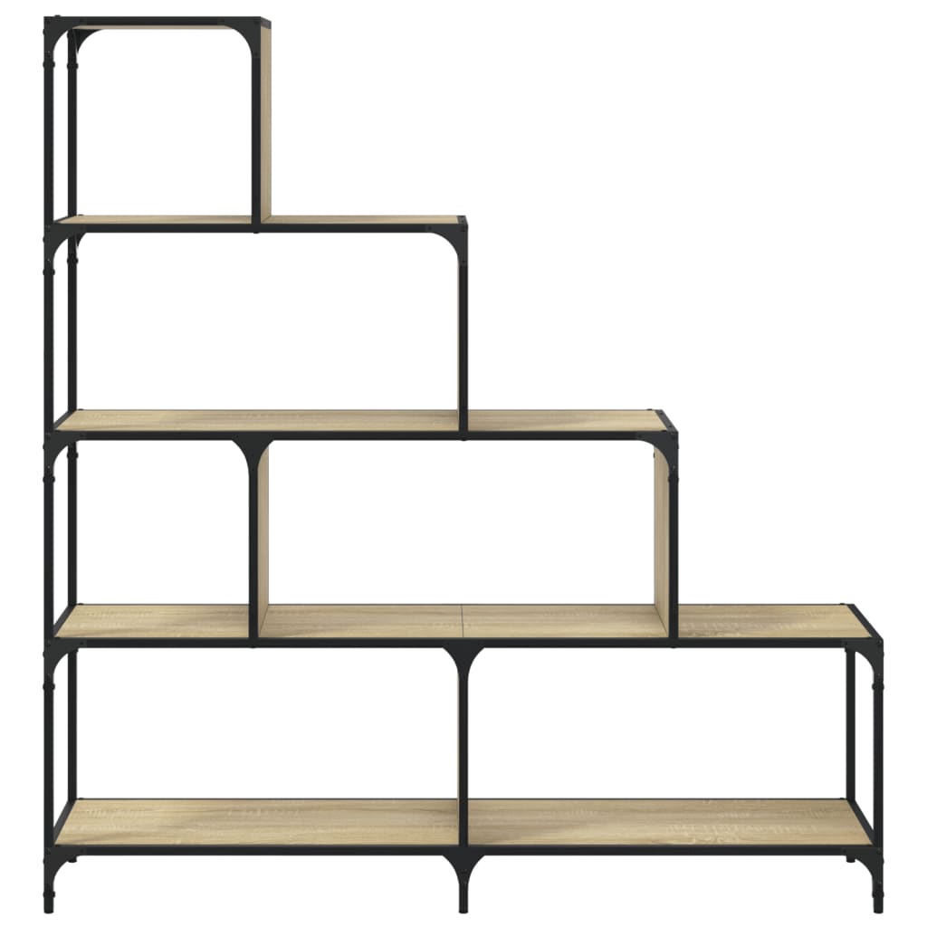 Knihovna Se 4 Schody Dub Sonoma 139 X 33,5 X 149 Cm Kompozit