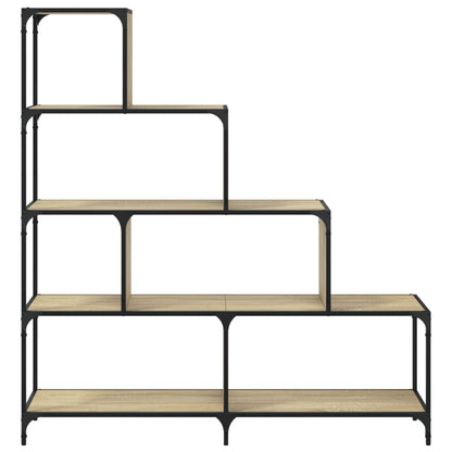 Knihovna Se 4 Schody Dub Sonoma 139 X 33,5 X 149 Cm Kompozit