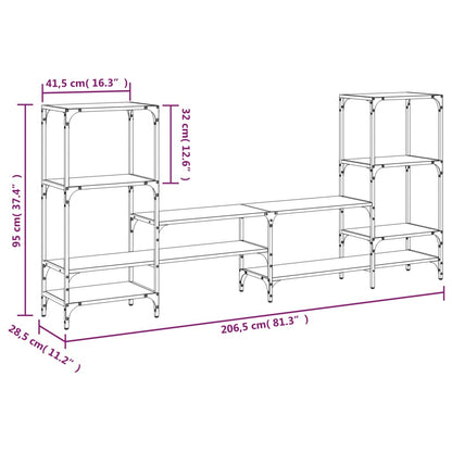 Tv Skříňka 206,5 X 28,5 X 95 Cm Kompozitní Dřevo