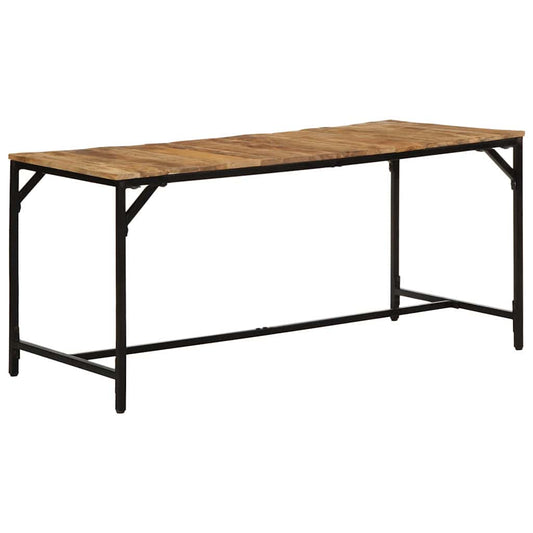 Jídelní Stůl 160X80X75 Cm Masivní Dřevo, Surové Mango