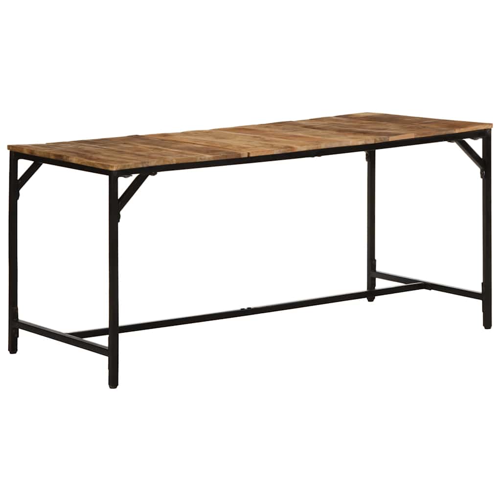 Jídelní Stůl 160X80X75 Cm Masivní Dřevo, Surové Mango