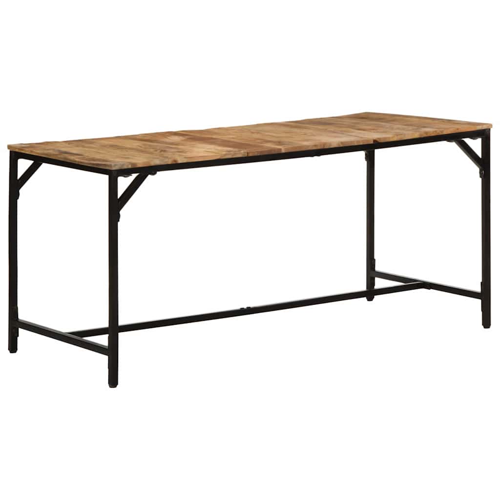 Jídelní Stůl 160X80X75 Cm Masivní Dřevo, Surové Mango