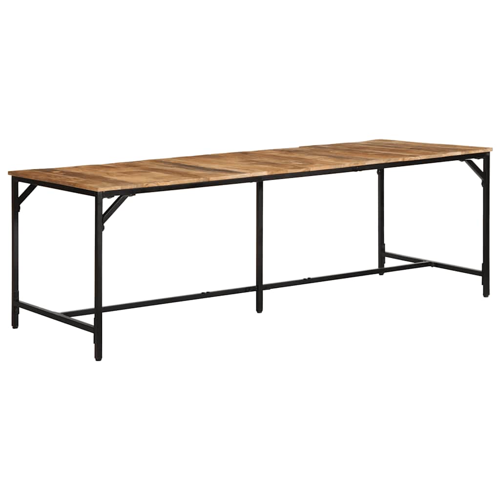 Jídelní Stůl 220X90X75 Cm Masivní Dřevo, Surové Mango