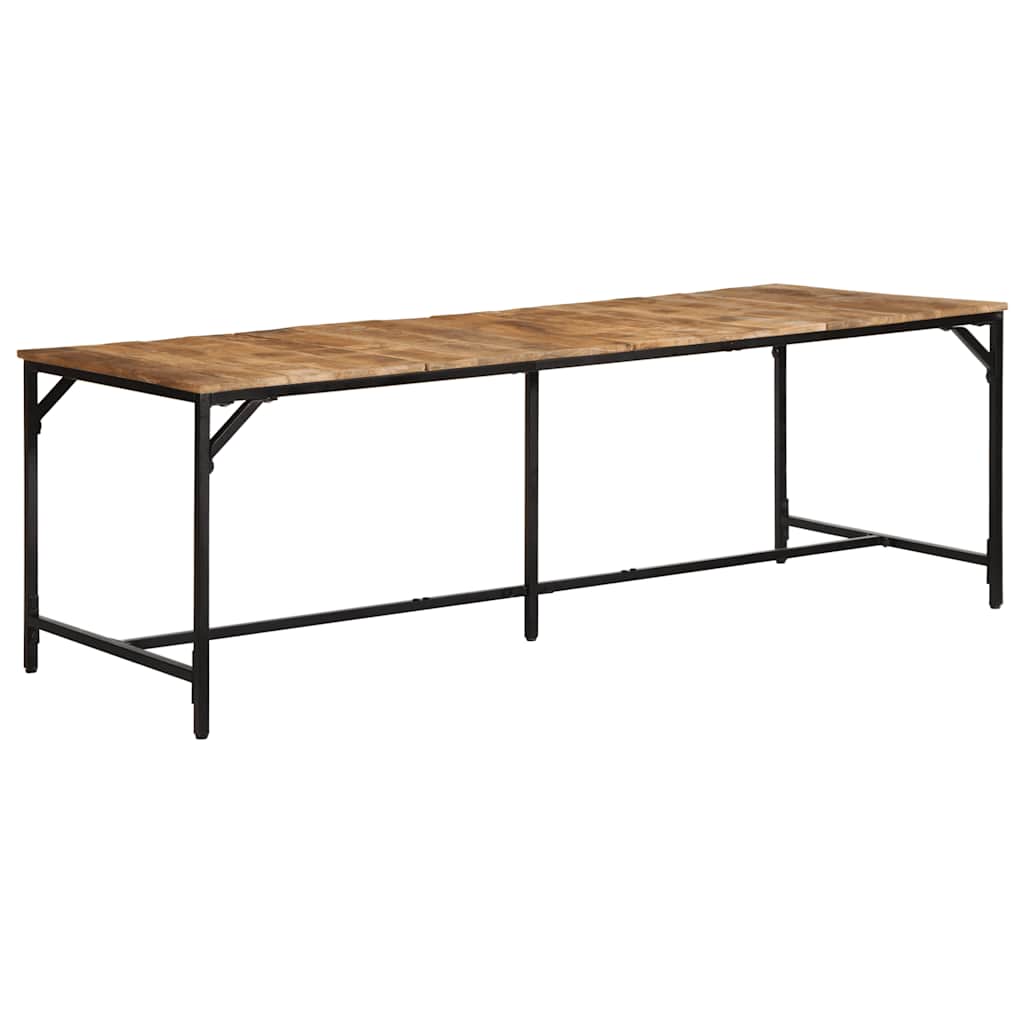 Jídelní Stůl 220X90X75 Cm Masivní Dřevo, Surové Mango