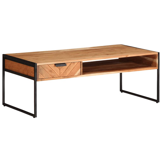 Konferenční Stolek 110 X 55 X 40 Cm Masivní Akáciové Dřevo