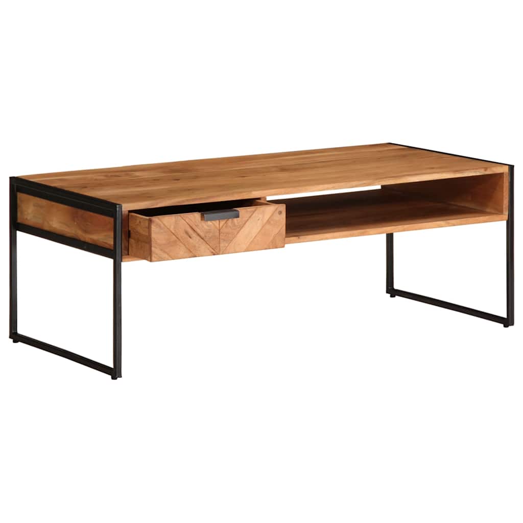 Konferenční Stolek 110 X 55 X 40 Cm Masivní Akáciové Dřevo