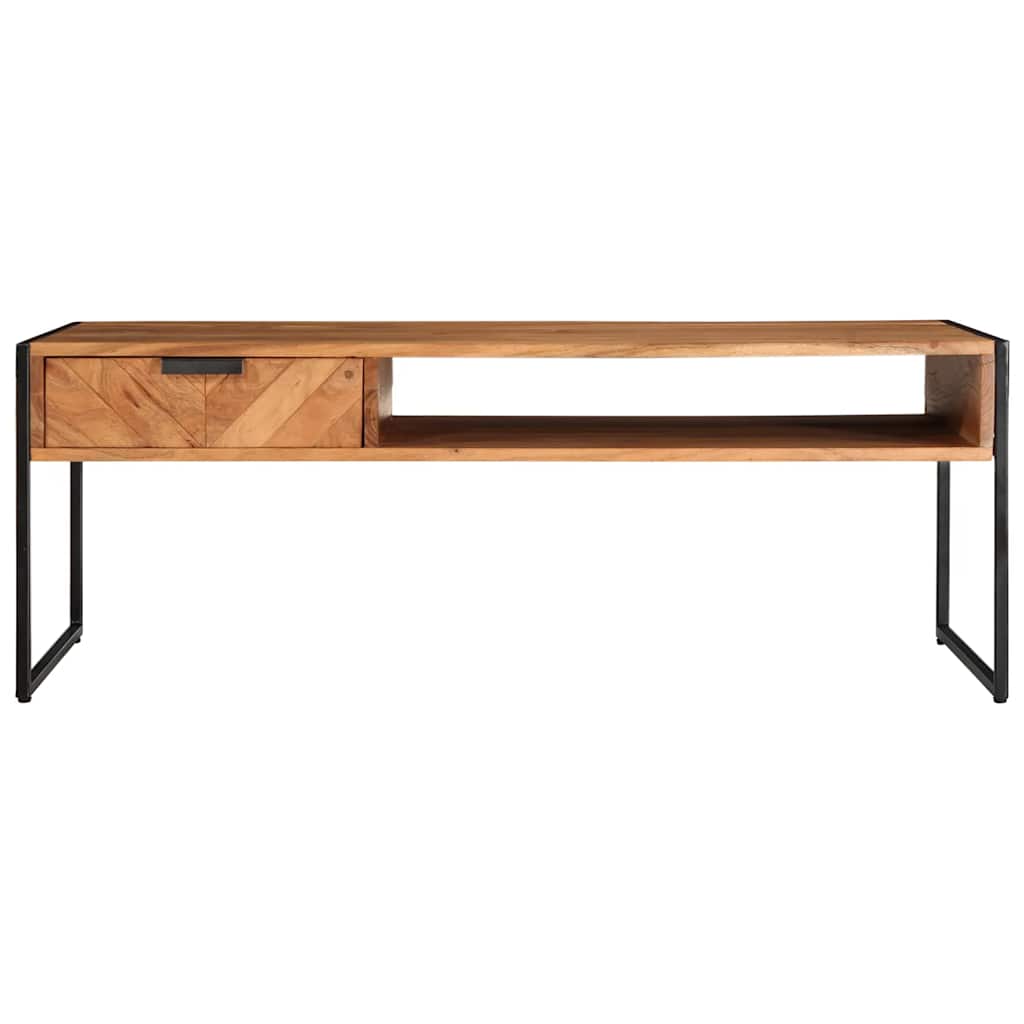 Konferenční Stolek 110 X 55 X 40 Cm Masivní Akáciové Dřevo