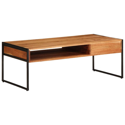 Konferenční Stolek 110 X 55 X 40 Cm Masivní Akáciové Dřevo
