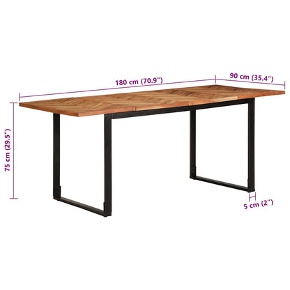 Jídelní Stůl 180X90X75 Cm Masiv Akácie