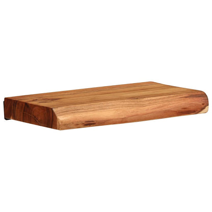 Nástěnné Police 2 Ks 30X20X3,5 Cm Masivní Dřevo Akácie