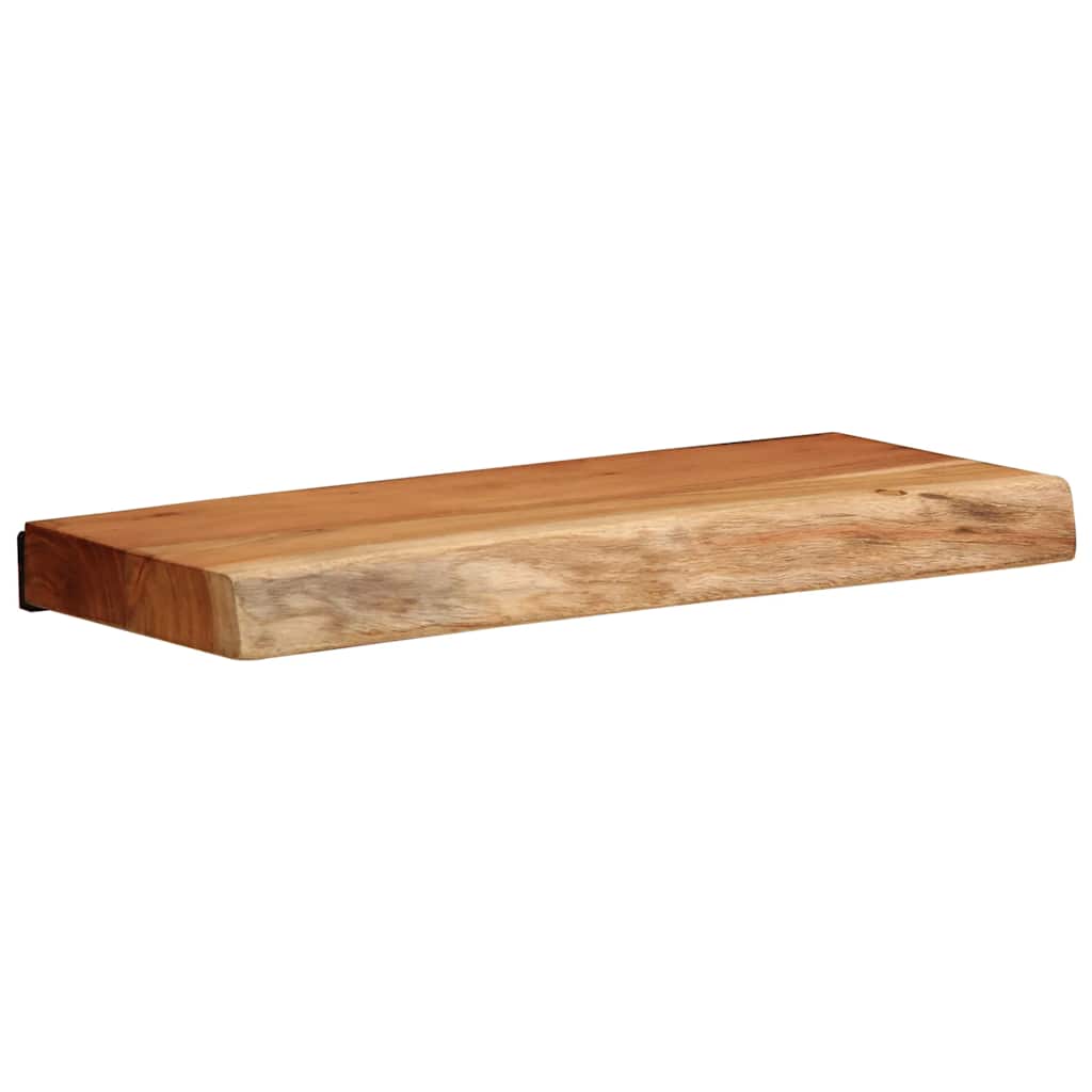 Nástěnné Police 2 Ks 40X20X3,5 Cm Masivní Dřevo Akácie