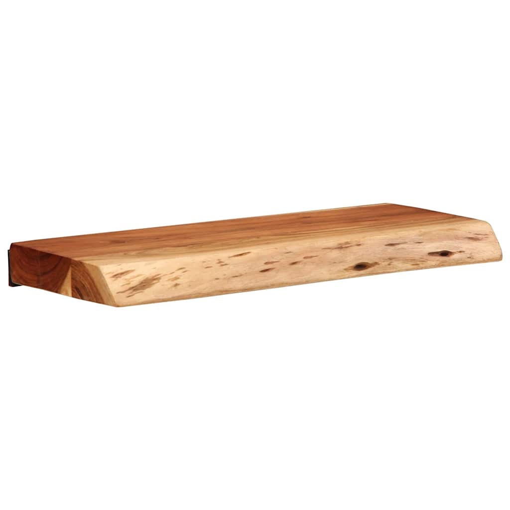 Nástěnné Police 2 Ks 40X20X3,5 Cm Masivní Dřevo Akácie