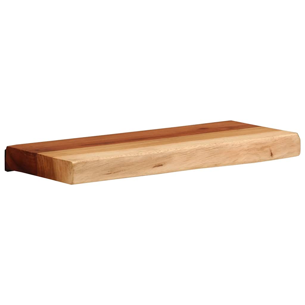 Nástěnné Police 2 Ks 40X20X3,5 Cm Masivní Dřevo Akácie