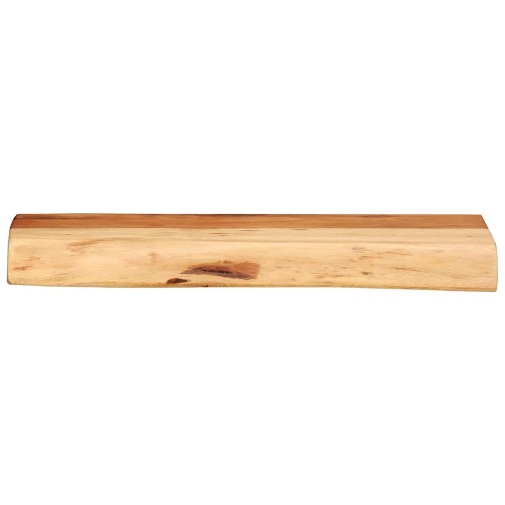 Nástěnné Police 2 Ks 40X20X3,5 Cm Masivní Dřevo Akácie