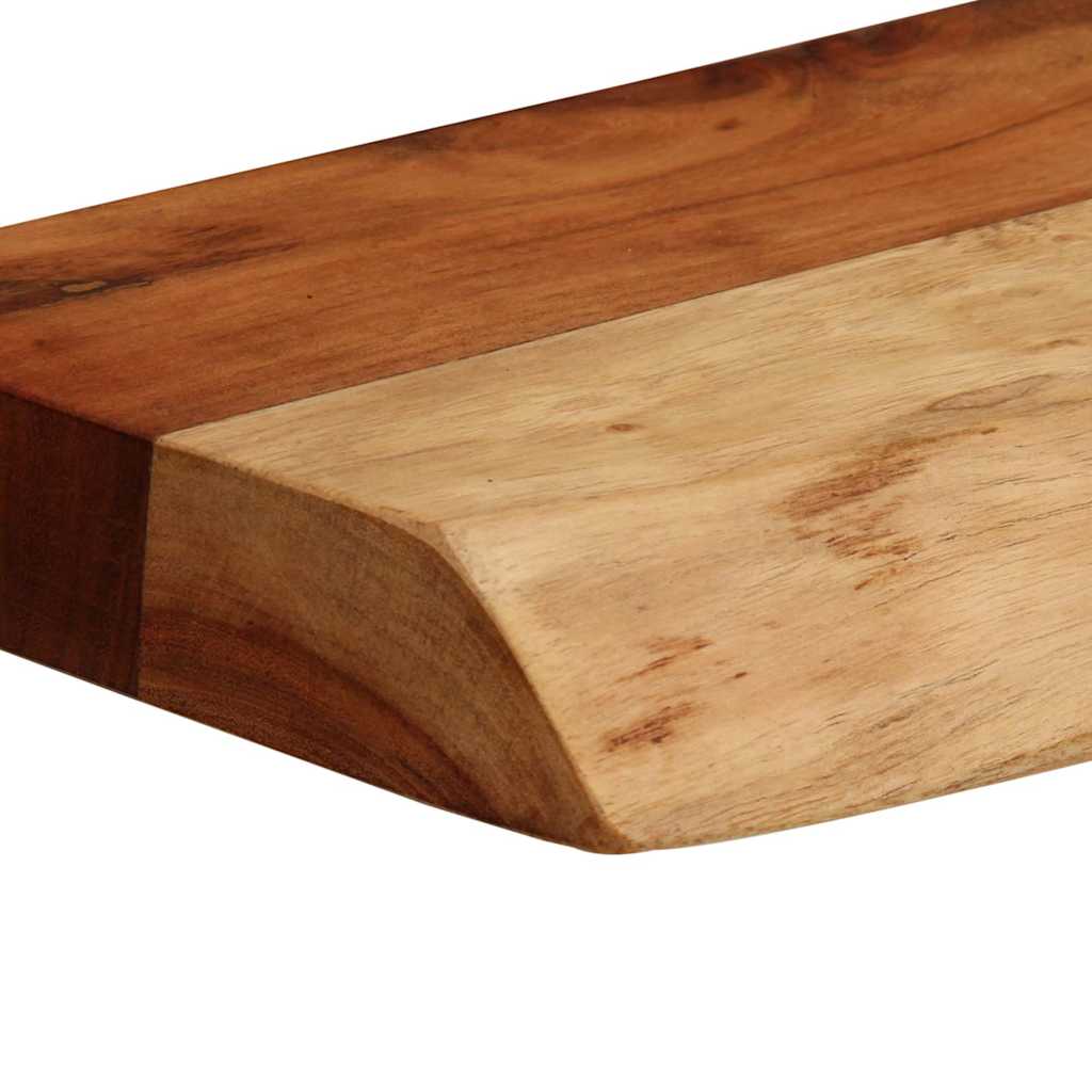 Nástěnné Police 2 Ks 40X20X3,5 Cm Masivní Dřevo Akácie