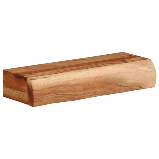 Nástěnné Police 2 Ks 40X17X8 Cm Masivní Dřevo Akácie