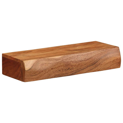 Nástěnné Police 2 Ks 40X17X8 Cm Masivní Dřevo Akácie