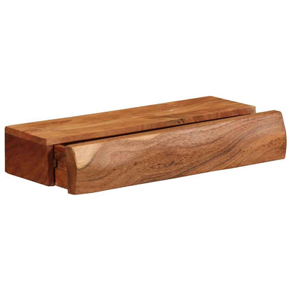 Nástěnné Police 2 Ks 40X17X8 Cm Masivní Dřevo Akácie