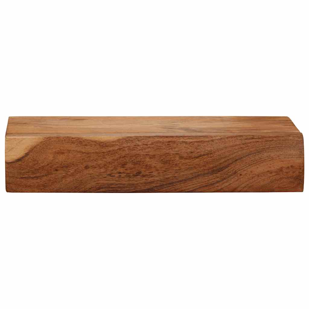 Nástěnné Police 2 Ks 40X17X8 Cm Masivní Dřevo Akácie