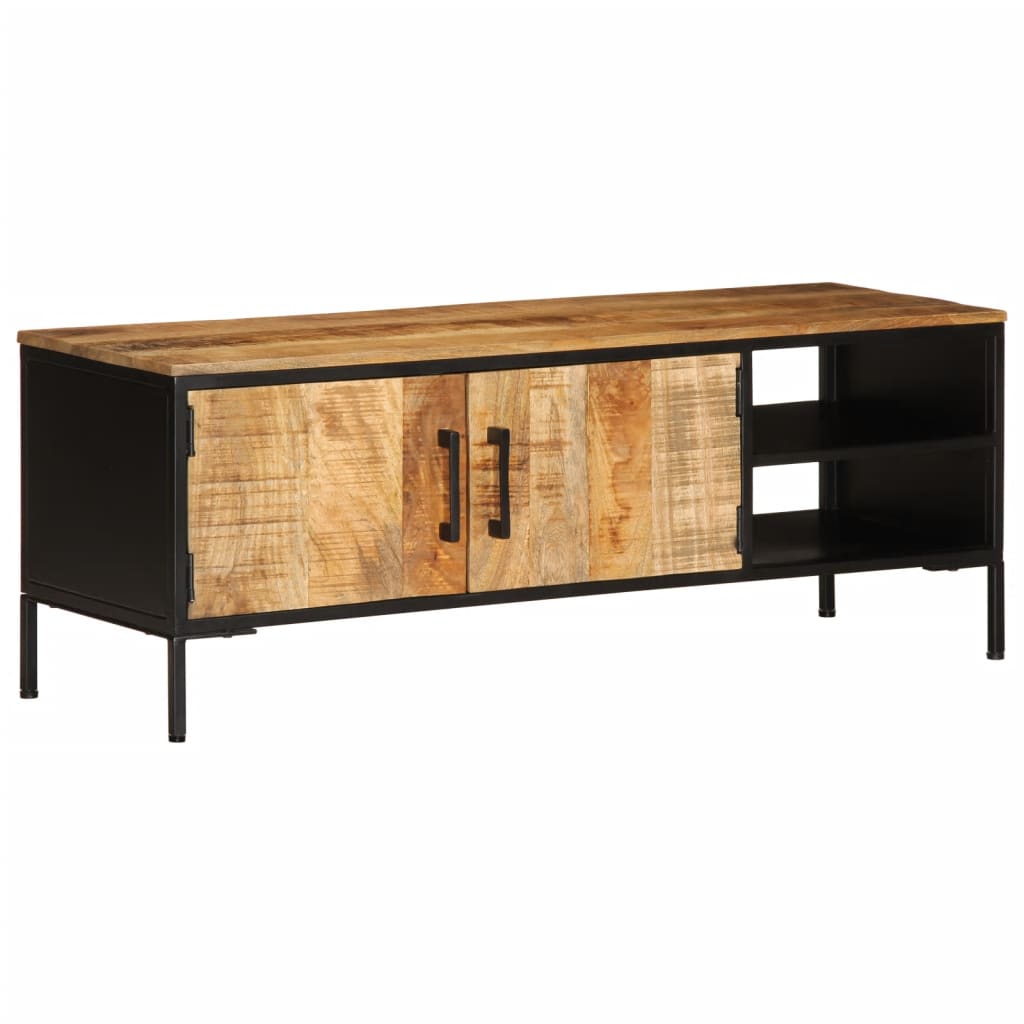 Tv Skříňka 110 X 35 X 40 Cm Masivní Hrubé Mangovníkové Dřevo