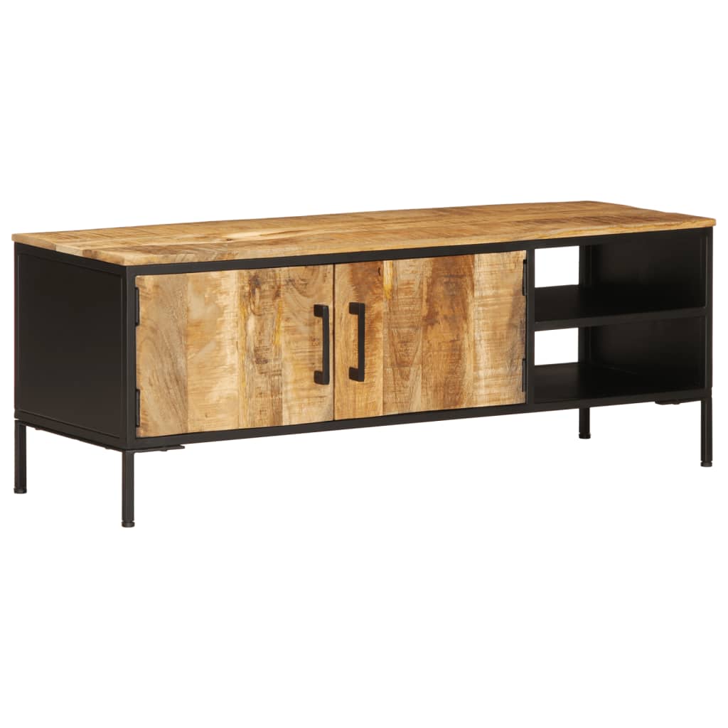 Tv Skříňka 110 X 35 X 40 Cm Masivní Hrubé Mangovníkové Dřevo