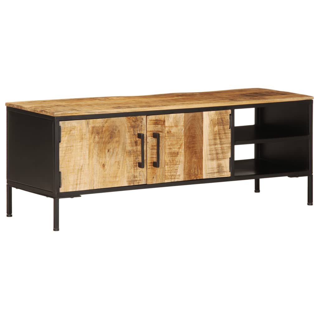 Tv Skříňka 110 X 35 X 40 Cm Masivní Hrubé Mangovníkové Dřevo