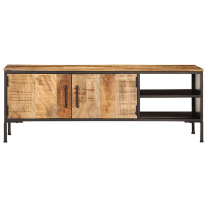 Tv Skříňka 110 X 35 X 40 Cm Masivní Hrubé Mangovníkové Dřevo