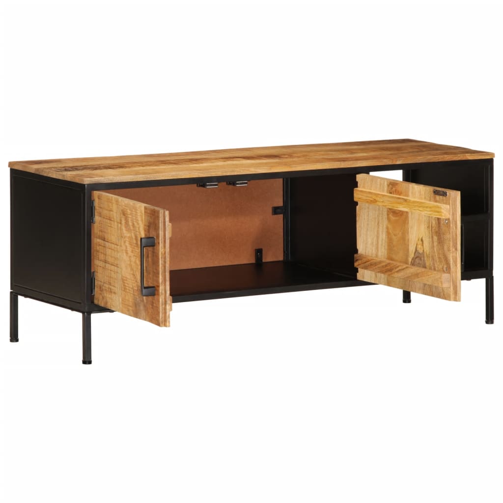 Tv Skříňka 110 X 35 X 40 Cm Masivní Hrubé Mangovníkové Dřevo