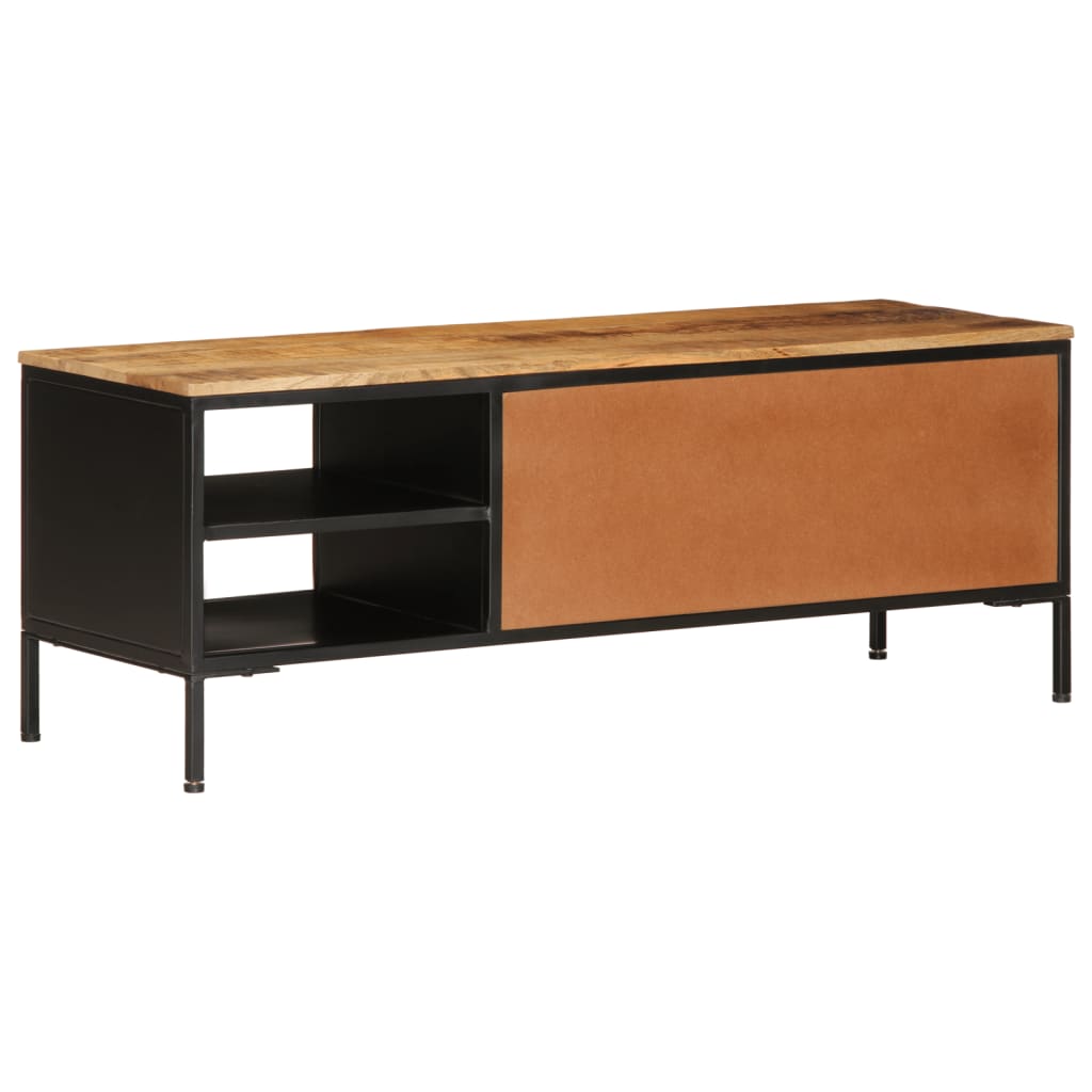 Tv Skříňka 110 X 35 X 40 Cm Masivní Hrubé Mangovníkové Dřevo