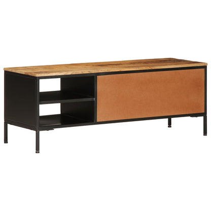 Tv Skříňka 110 X 35 X 40 Cm Masivní Hrubé Mangovníkové Dřevo