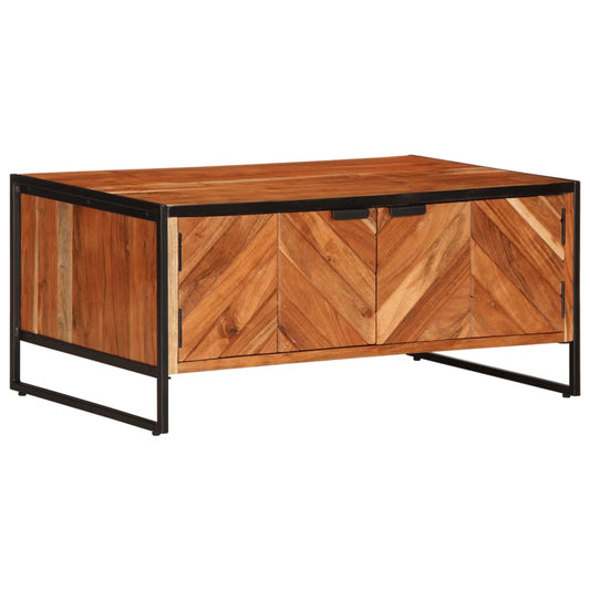 Konferenční Stolek 90 X 55 X 40 Cm Masivní Akáciové Dřevo