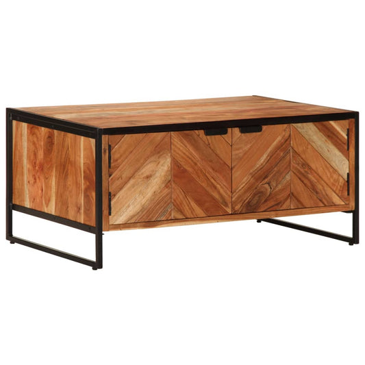 Konferenční Stolek 90 X 55 X 40 Cm Masivní Akáciové Dřevo