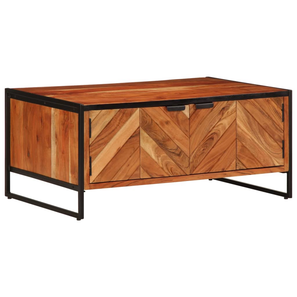 Konferenční Stolek 90 X 55 X 40 Cm Masivní Akáciové Dřevo