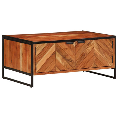 Konferenční Stolek 90 X 55 X 40 Cm Masivní Akáciové Dřevo
