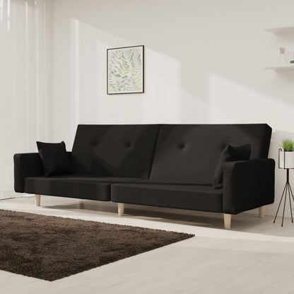 2Místná Rozkládací Pohovka Se 2 Polštáři Textil