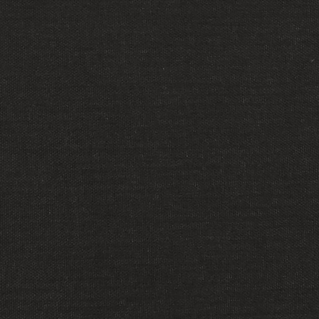 2Místná Rozkládací Pohovka Černá Textil