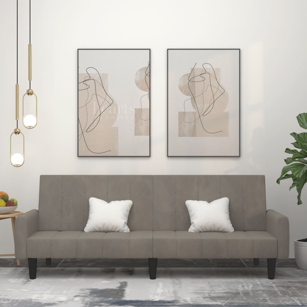 2Místná Rozkládací Pohovka Samet