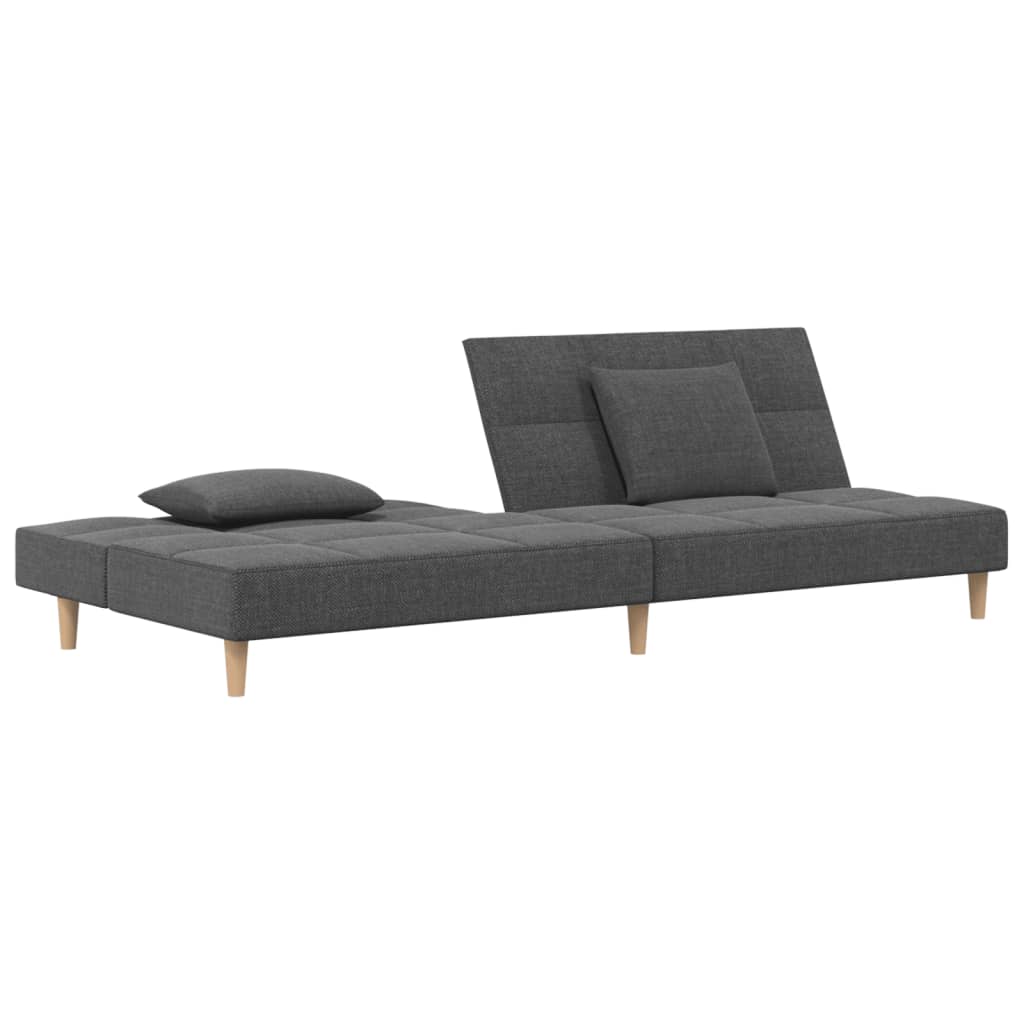 2Místná Rozkládací Pohovka Se 2 Polštáři Textil